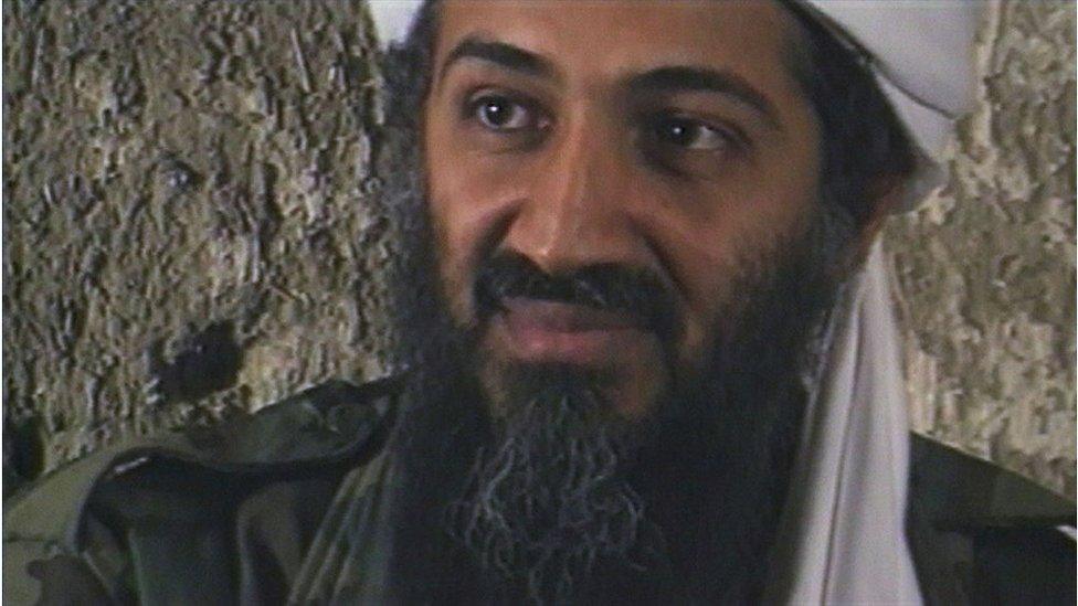 Osama Bin Laden, the Saudi millionaire and fugitive leader of the terrorist group al Qaeda, explains why he has declared a "jihad" or holy war against the United States on August 20, 1998 from a cave hideout somewhere in Afghanistan.