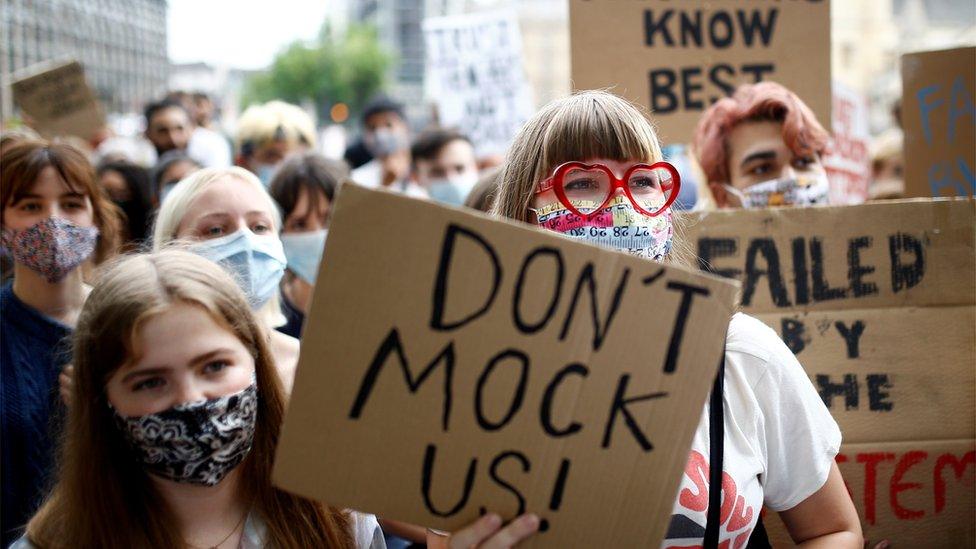 Students at a protest