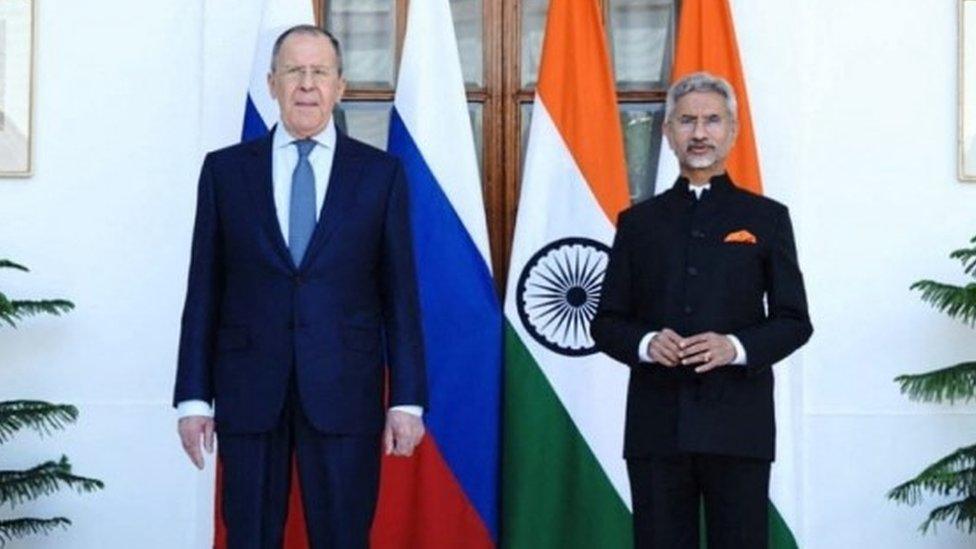 Sergei Lavrov and S. Jaishankar