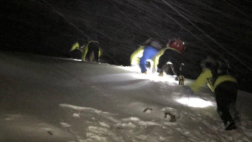 Lochaber MRT on a rescue