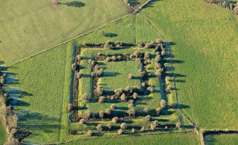 Blithewood medieval moated site in Staffordshire