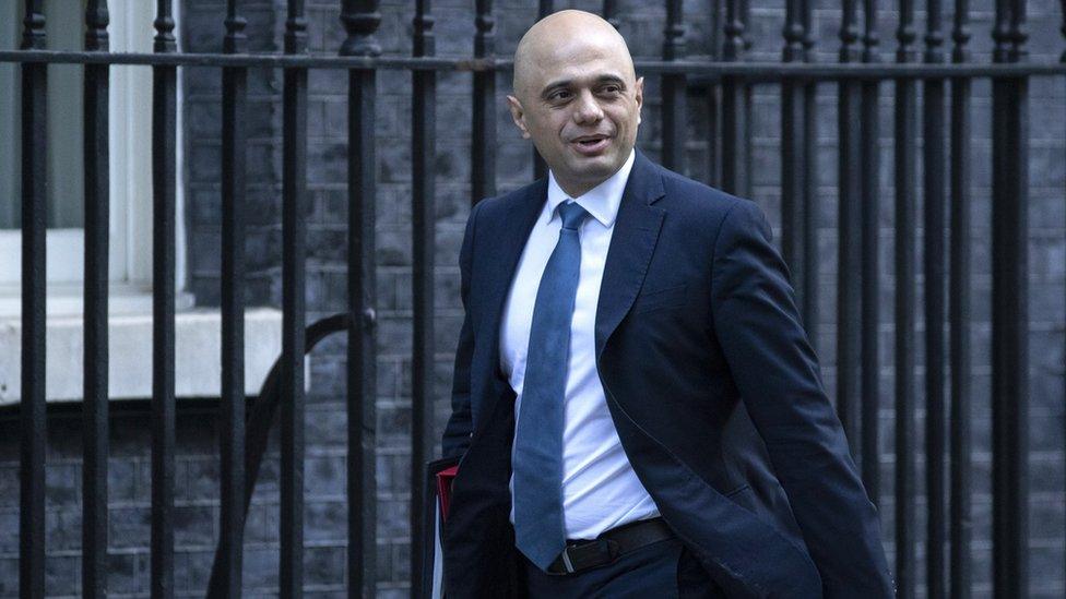 Home Secretary Sajid Javid.