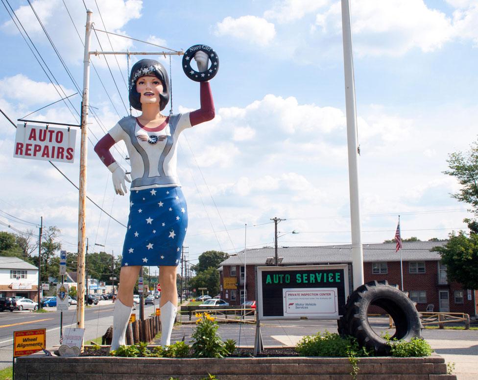 Nitro the Uniroyal Gal at a garage in Blackwood New Jersey