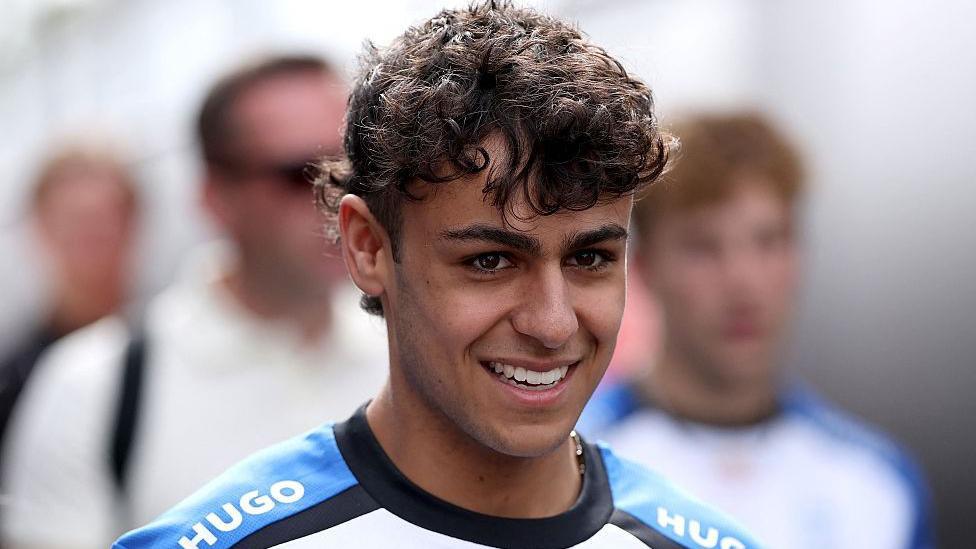 Arvid Lindblad smiles in the Melbourne paddock 