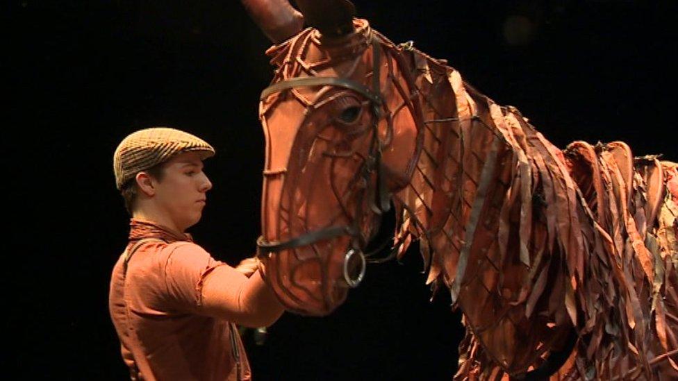 A picture from the production of War Horse