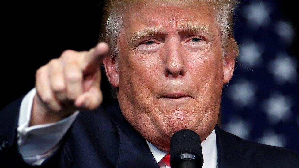 Donald Trump speaks at campaign rally in Scranton, Pennsylvania, July 27, 2016