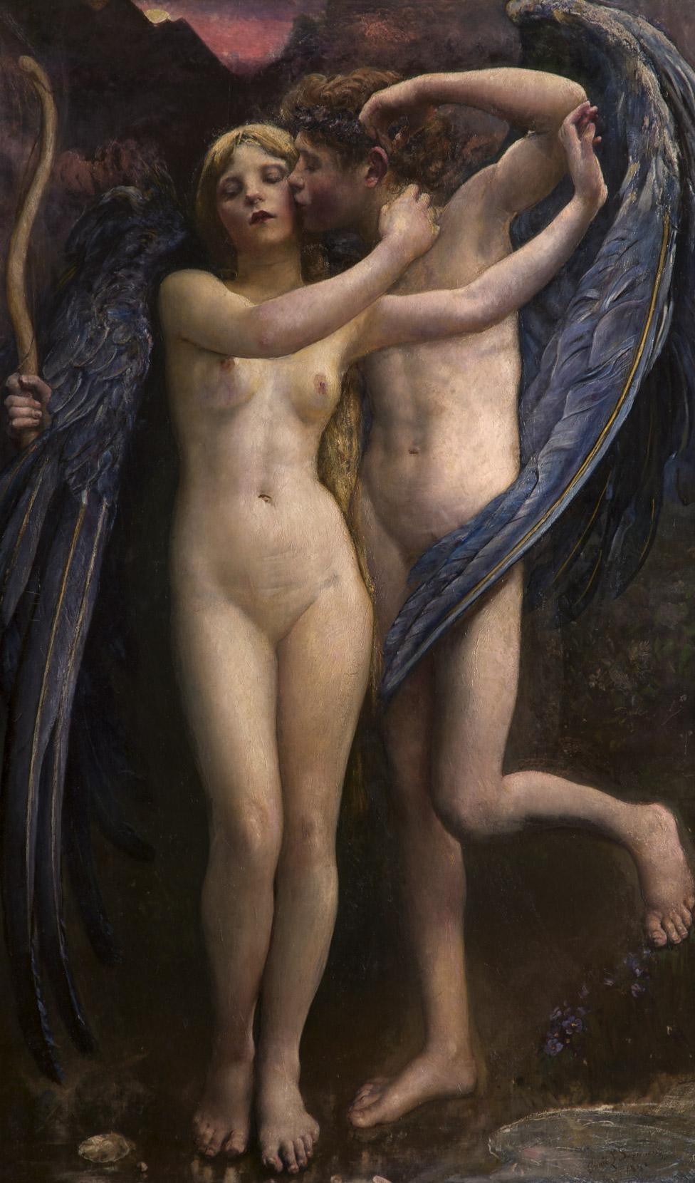 Cupid & Psyche by Annie Swynnerton (1890)