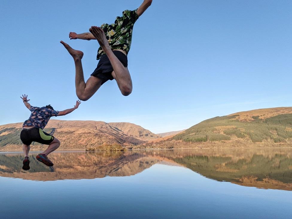 Two men at Ben Lomond