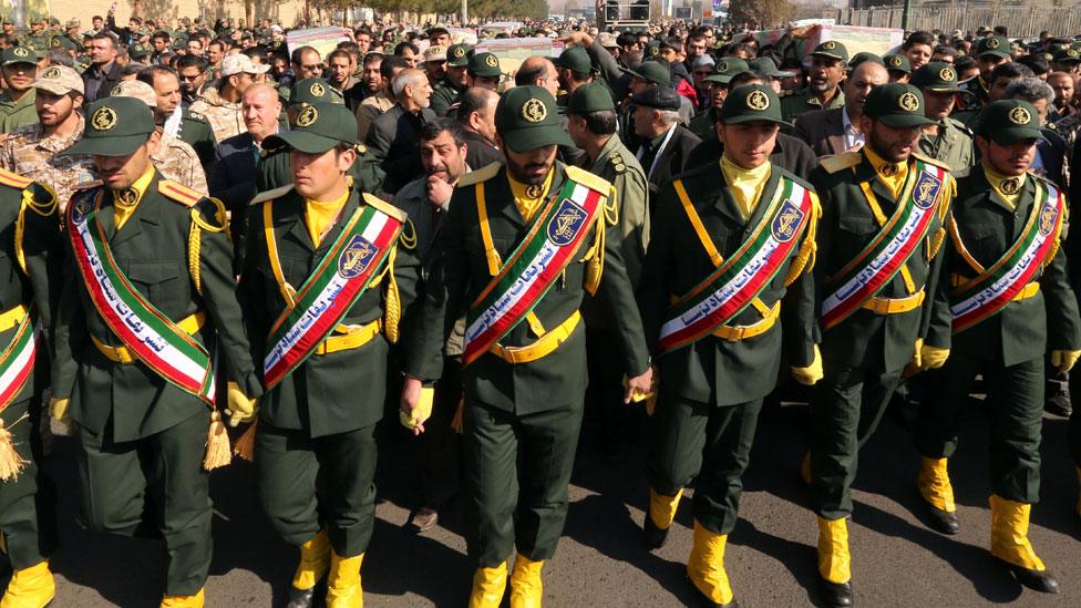 Members of the Iranian Revolutionary Guard