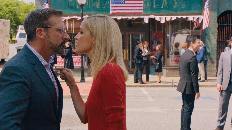 Steve Carrell and Rose Byrne in Irresistible