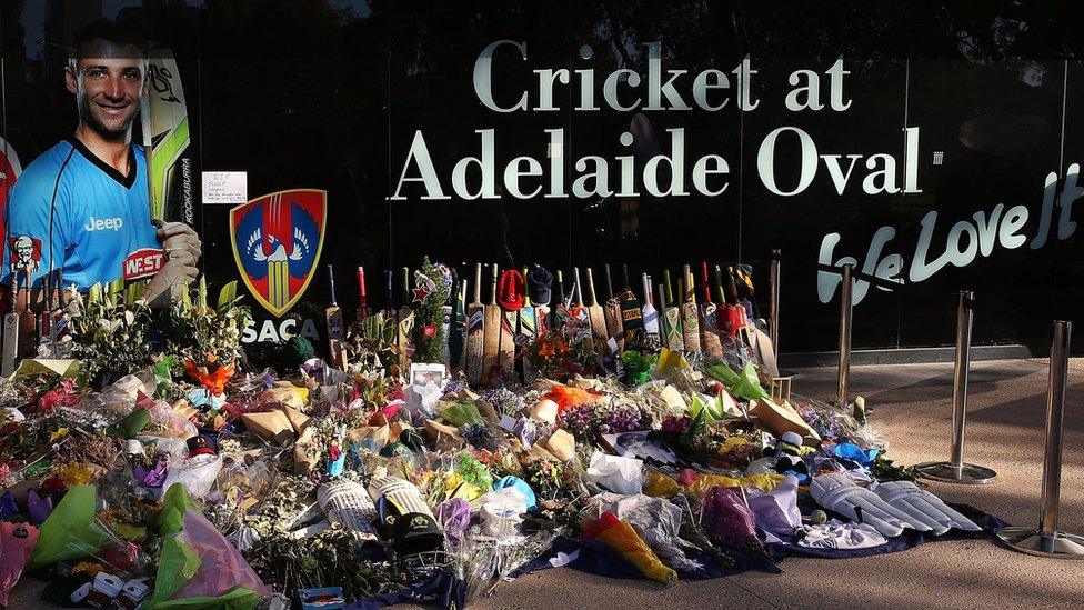 Tributes flowed from around the world following the death of Phillip Hughes