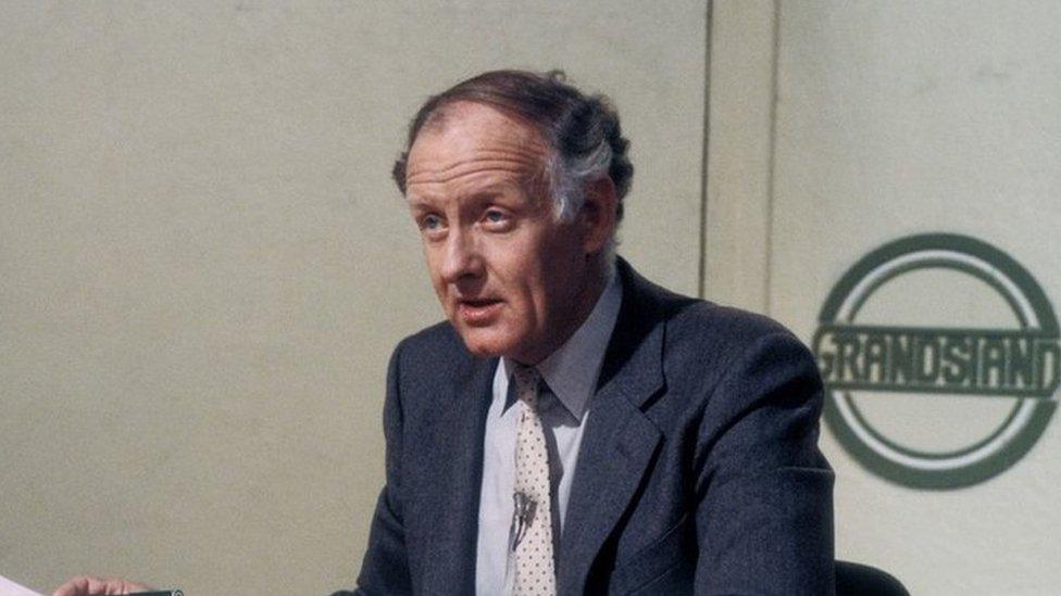 Frank Bough presenting Grandstand