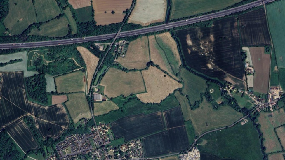 Aerial view of Sutton Benger