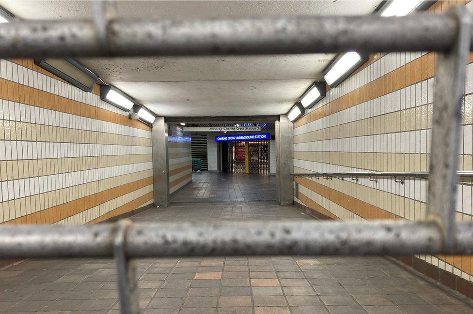 Charing Cross station closed