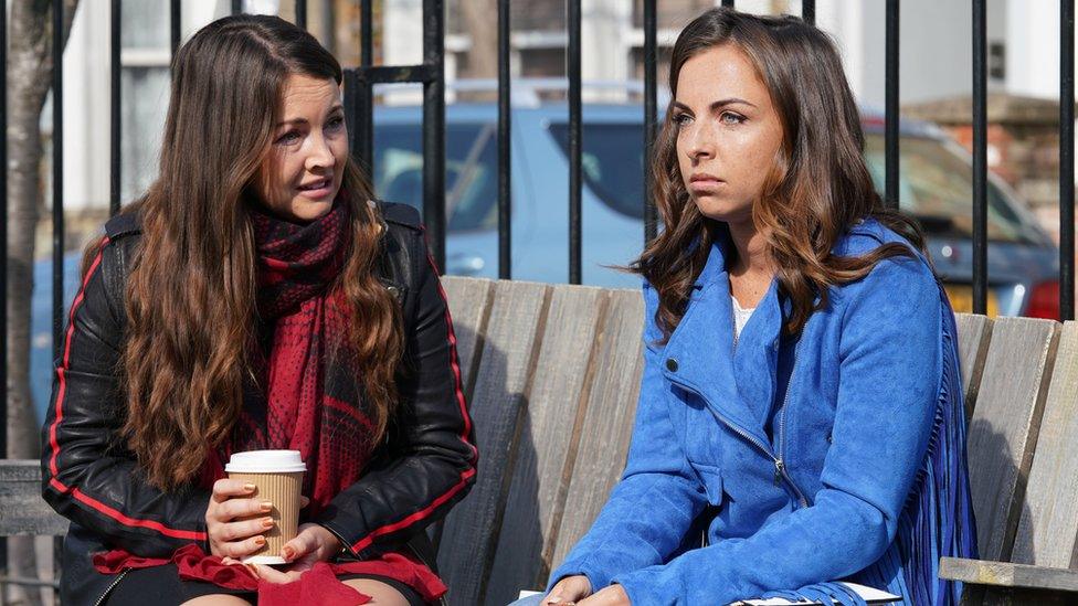 Stacey played by Lacey Turner and Ruby played by Louisa Lytton