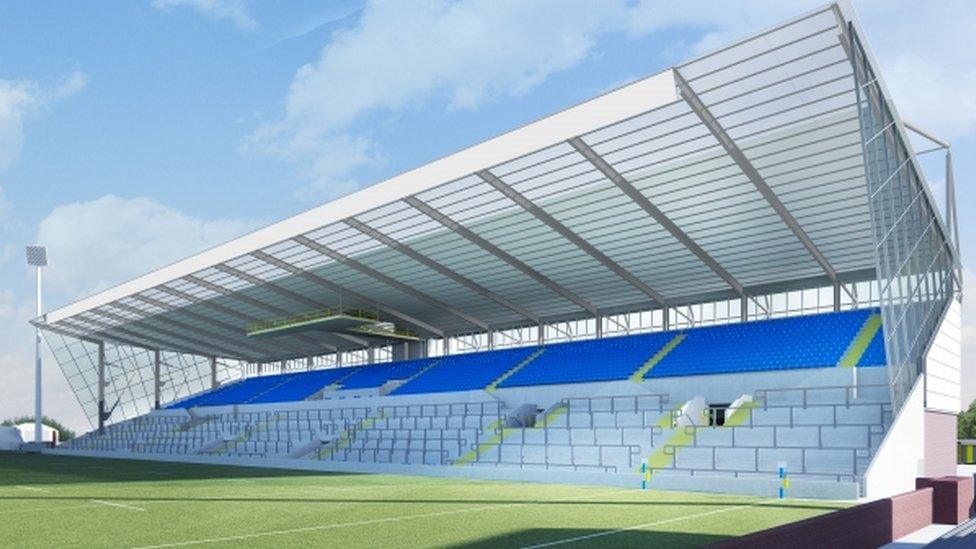 The proposed South Stand at Headingley