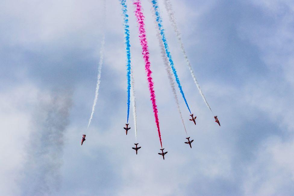 Red Arrows at Portsoy