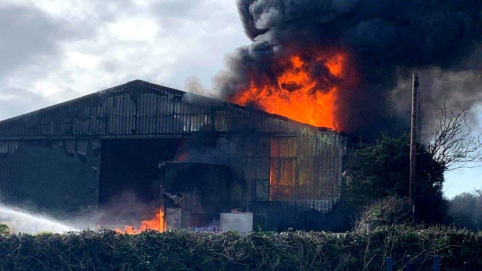 Rame Head fire