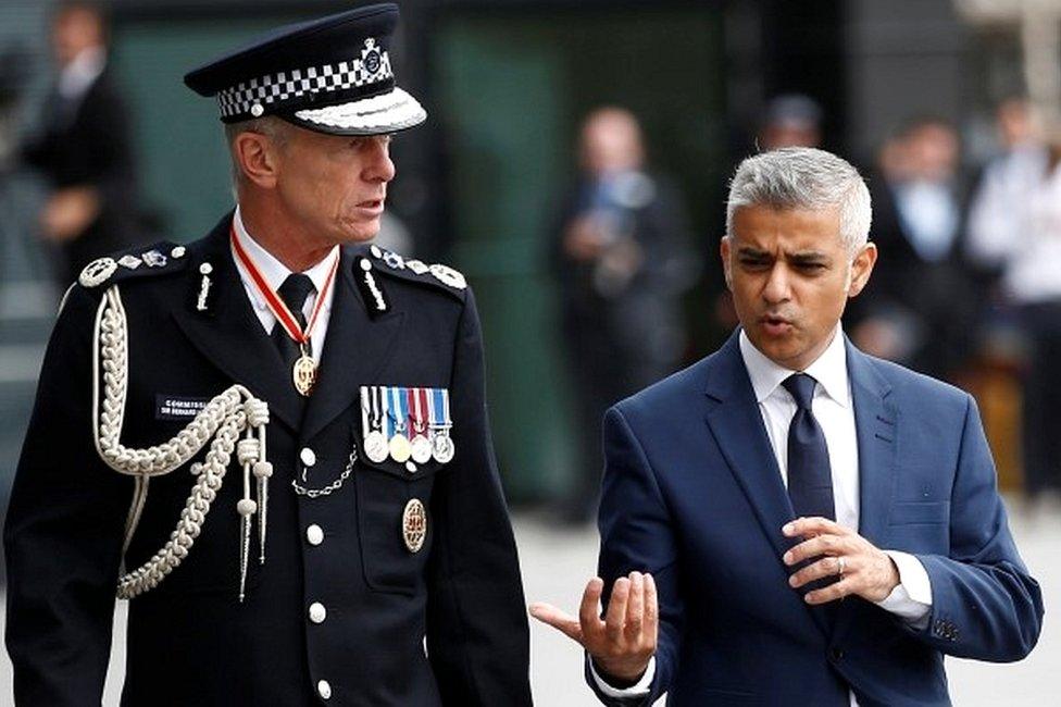 Sir Bernard Hogan-Howe and Sadiq Khan