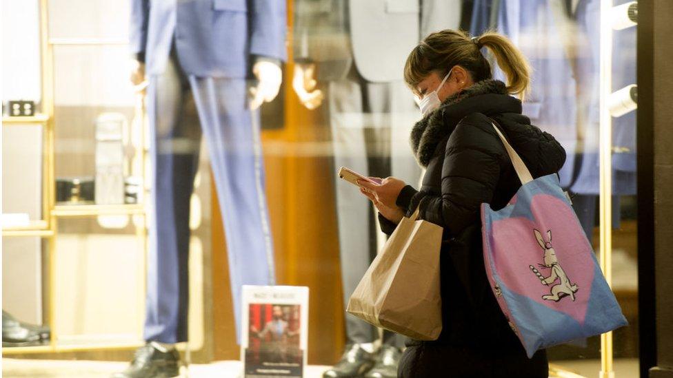 Woman shopping