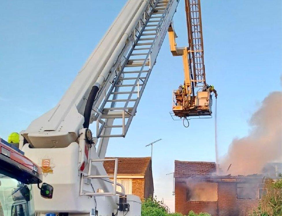 House fire in Yare Avenue, Witham, Essex