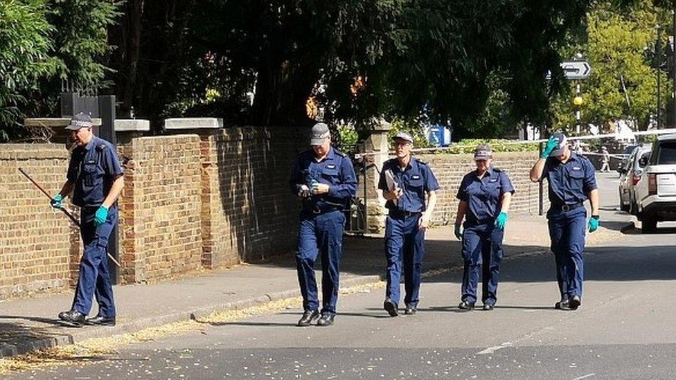 Police in Southall