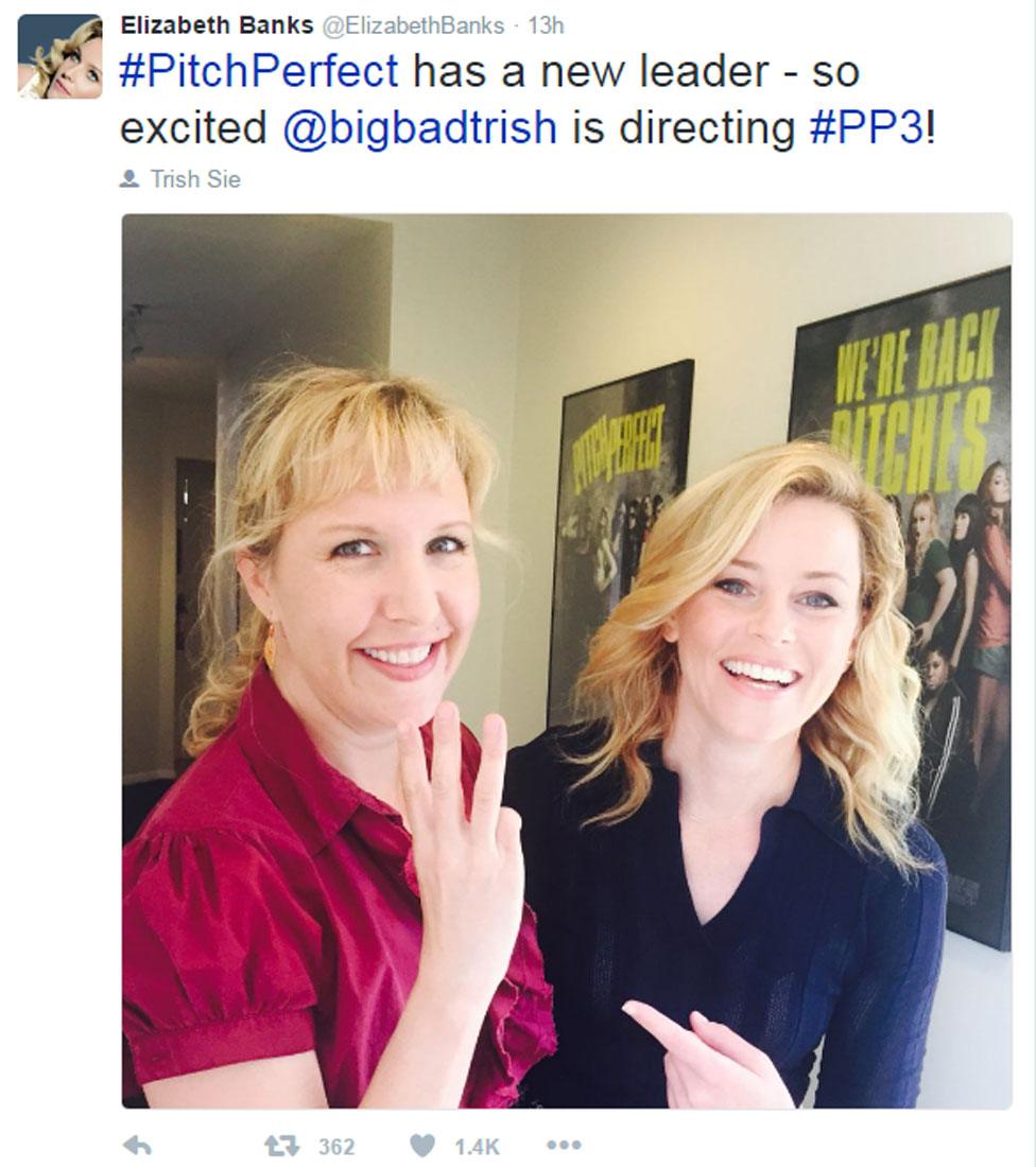 Elizabeth Banks tweet