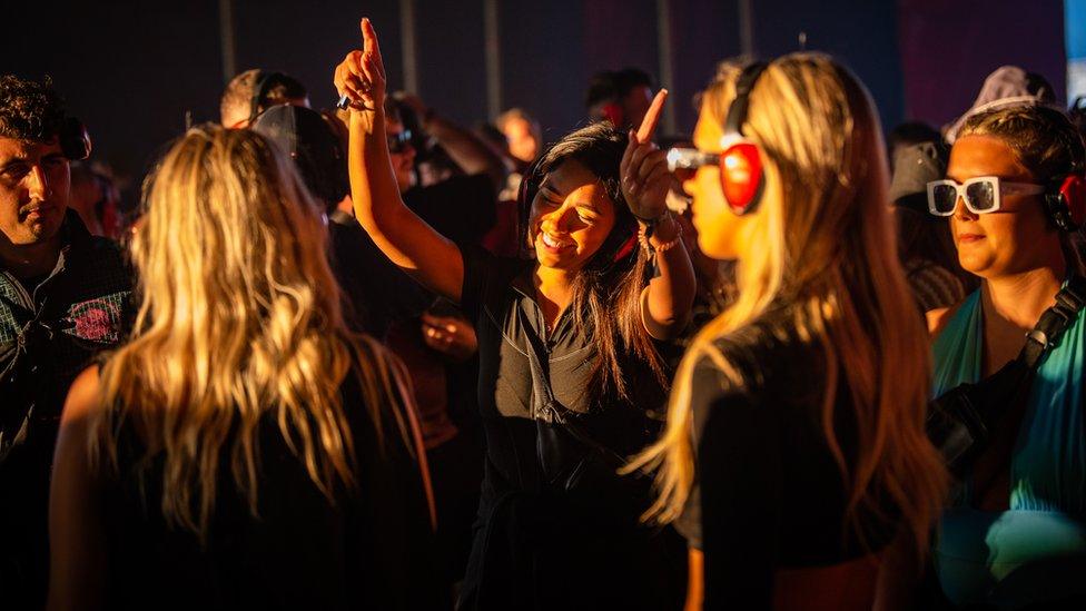 Silent disco at Creamfields North