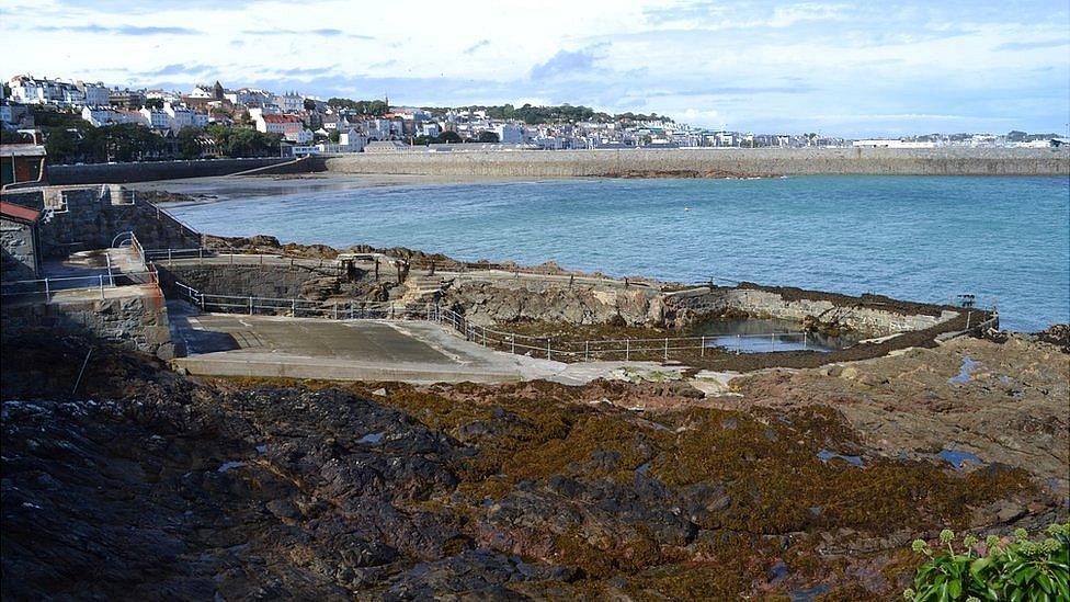 Gent's pool at the Bathing Pools, Guernsey