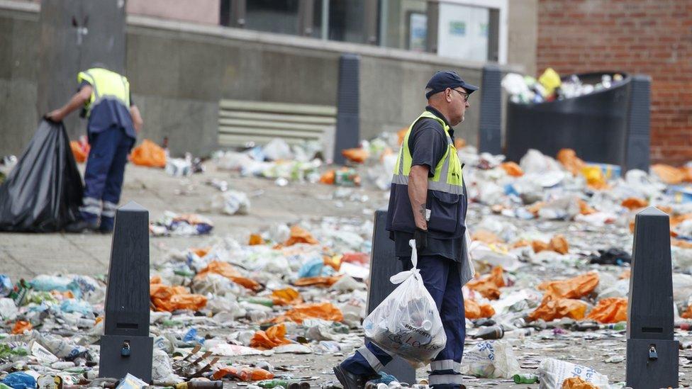 Clean-up in Leeds