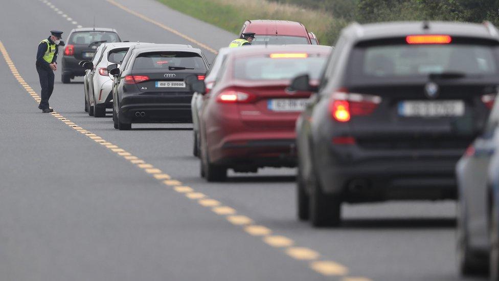 Cars being stopped in Offaly