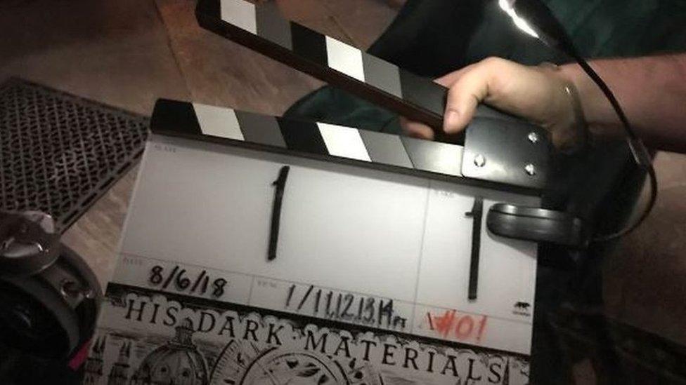 Picture of His Dark Materials clapper board