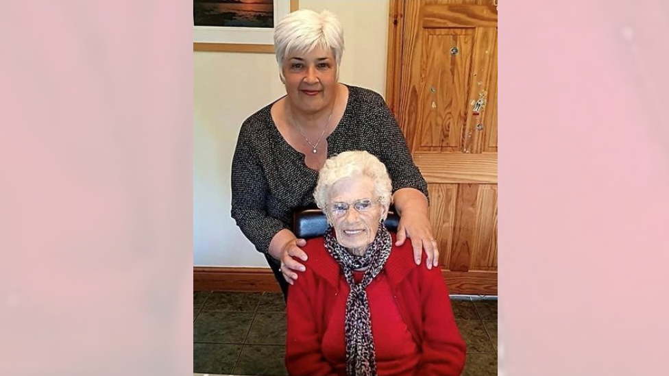 Helena Jones with her mother, Mairwen