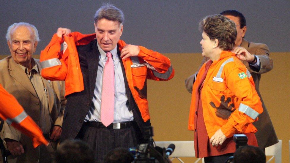 Eike Batista and Dilma Rousseff