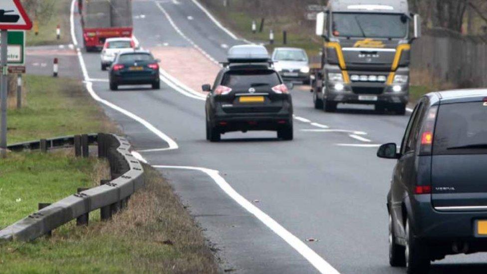 Cars on the A66