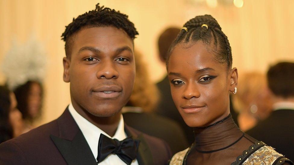 John Boyega and Letitia Wright