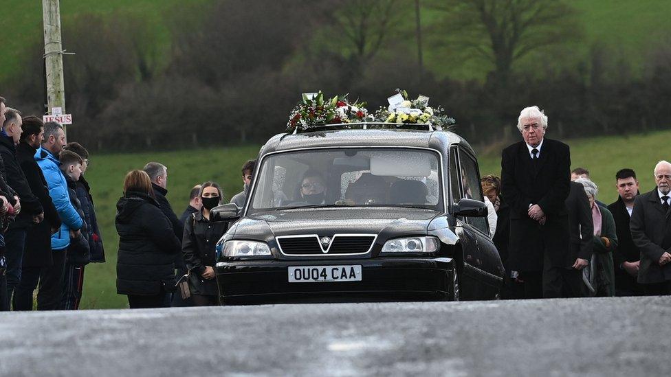 Nathan Corrigan's funeral