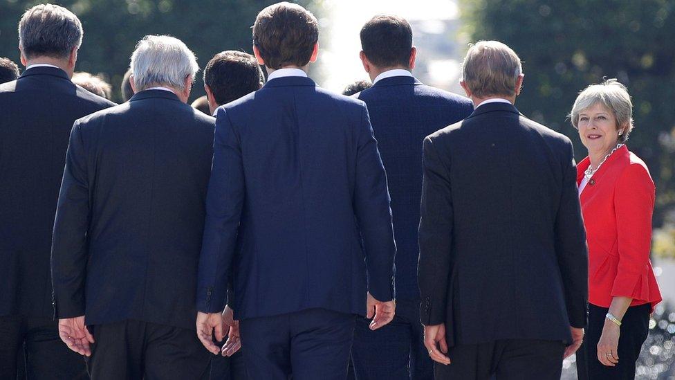 EU leaders in Salzburg