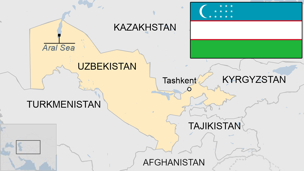 Map of Uzbekistan