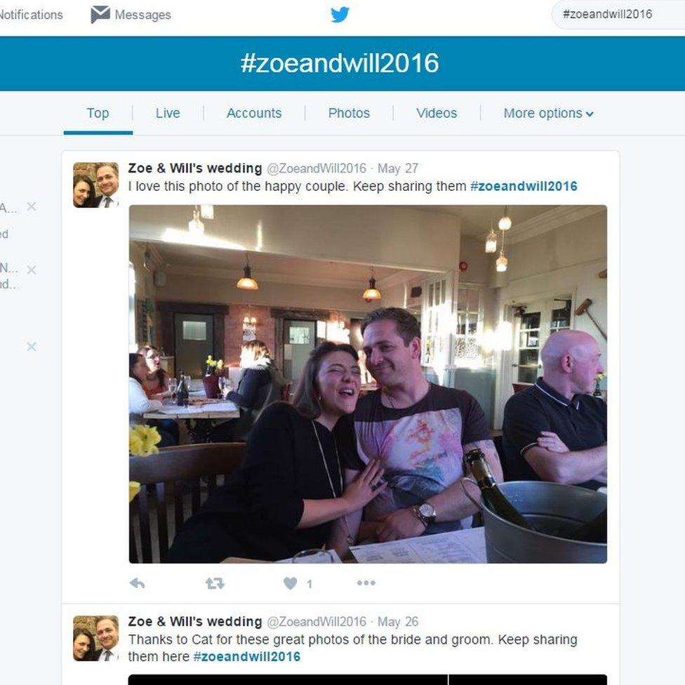 #zoeandwill2016 hashtag on Twitter