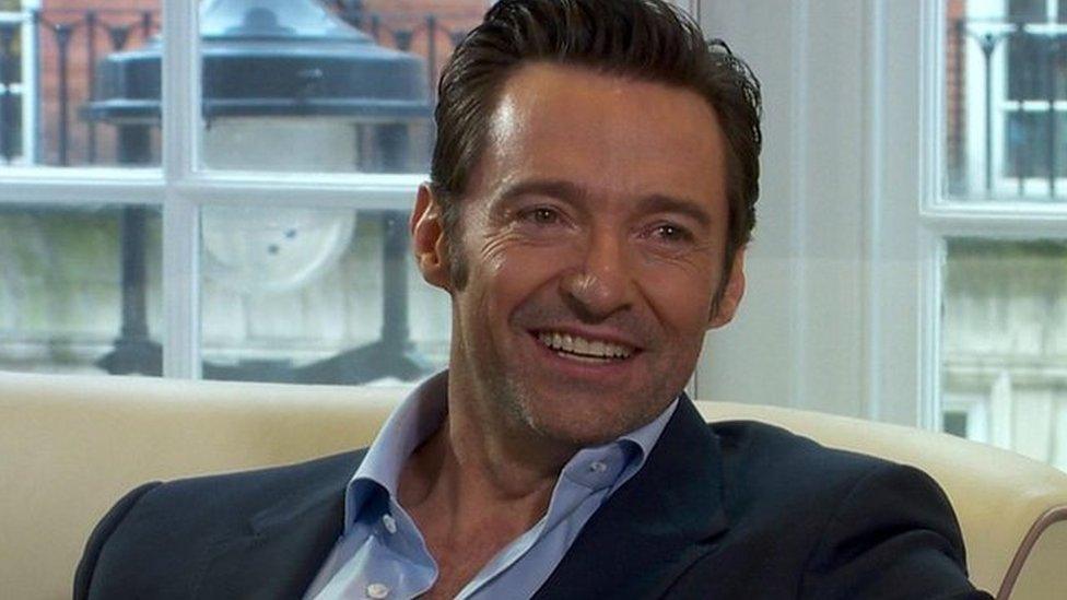 Hugh Jackman: "My surgeon told me not to sing. I did it anyway. And then I ran back to get it (my nose) restitched. Worth it!"