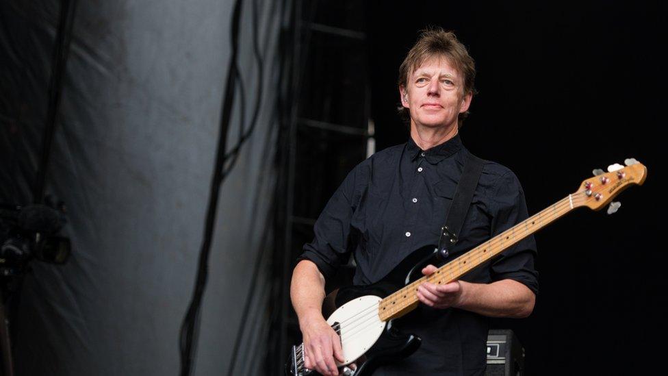 Bass guitarist Roderick 'Rory' Macdonald at Edinburgh Castle in 2016