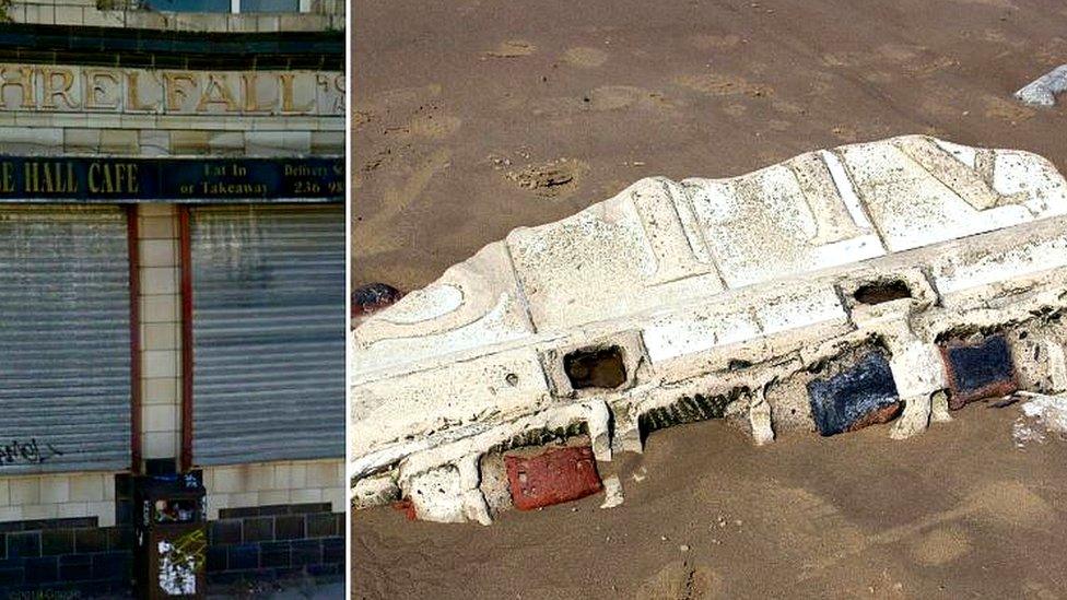 Debris and pub in Liverpool