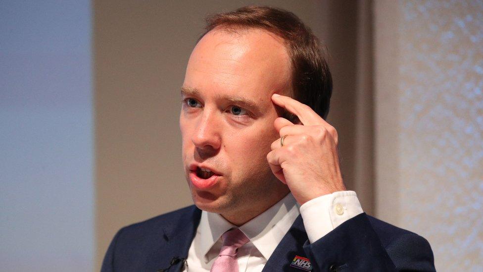 Health Secretary Matt Hancock delivers a speech on the future of the NHS at the Royal College of Physicians in central London. PA Photo. Picture date: Thursday July 30, 2020