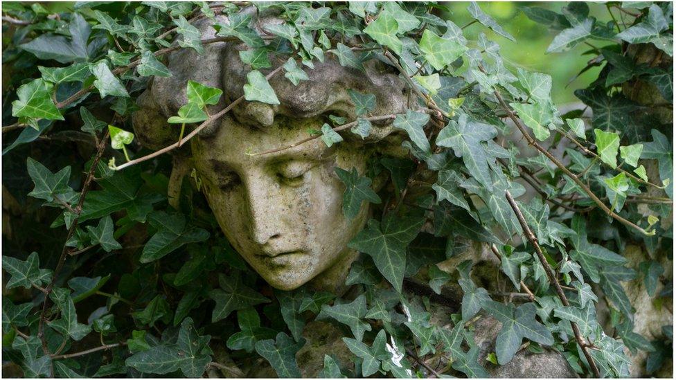 Cherub in Highgate Cemetery