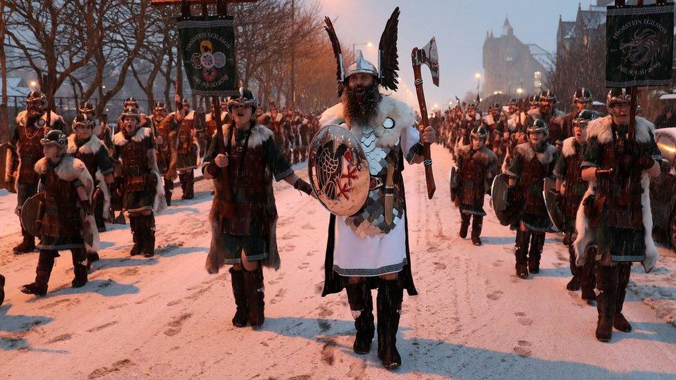 Up Helly Aa Viking Festival on the Shetland islands