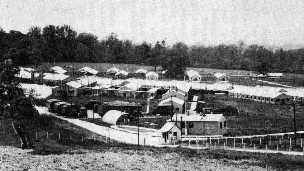 The US army military hospital in Longleat Park