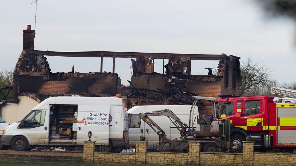 House in Thorney destroyed by fire