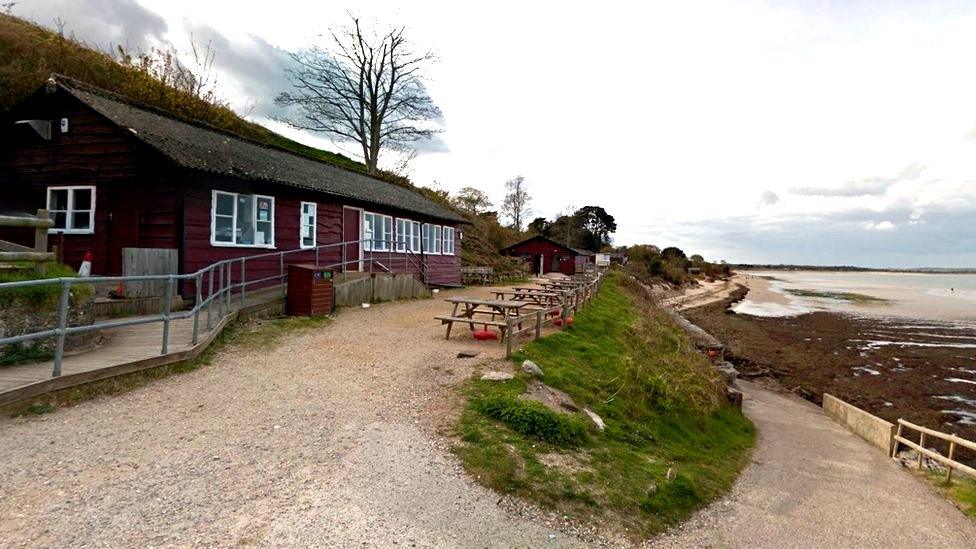 Middle Beach café at Studland