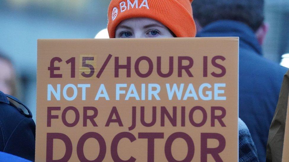 A junior doctor on the picket line